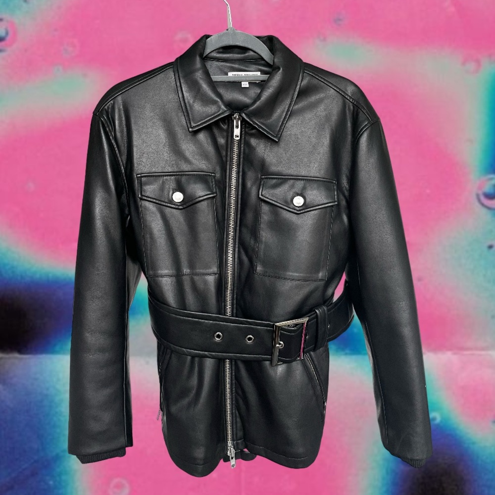 OPENING CEREMONY LEATHER JACKET